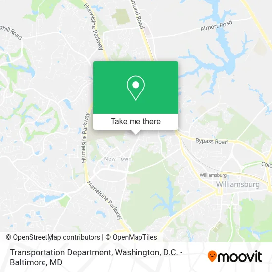 Transportation Department map