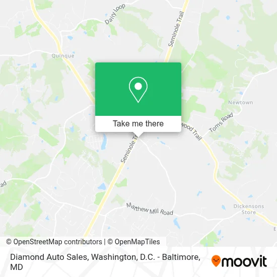 Diamond Auto Sales map
