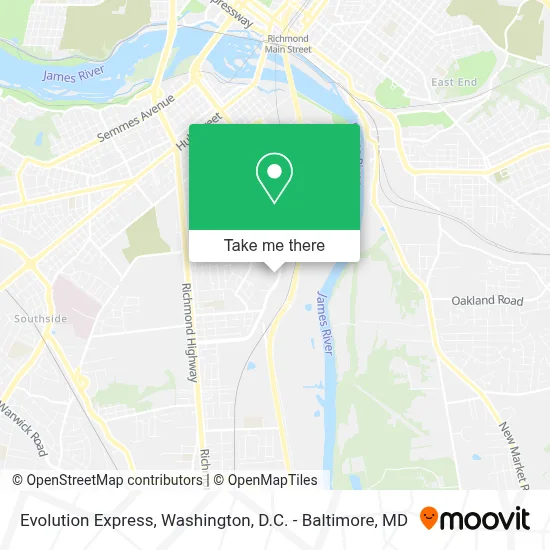 Evolution Express map