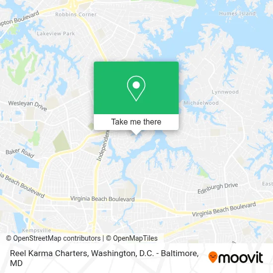 Reel Karma Charters map