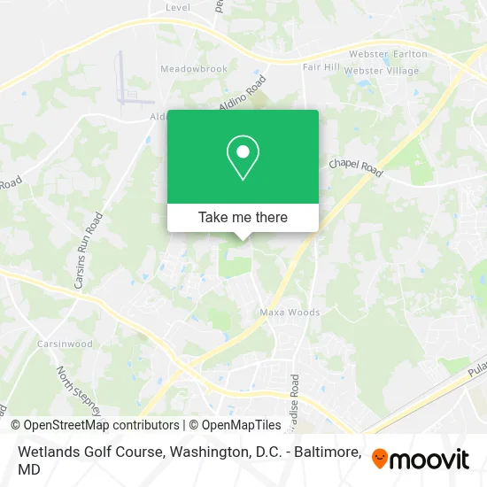 Wetlands Golf Course map
