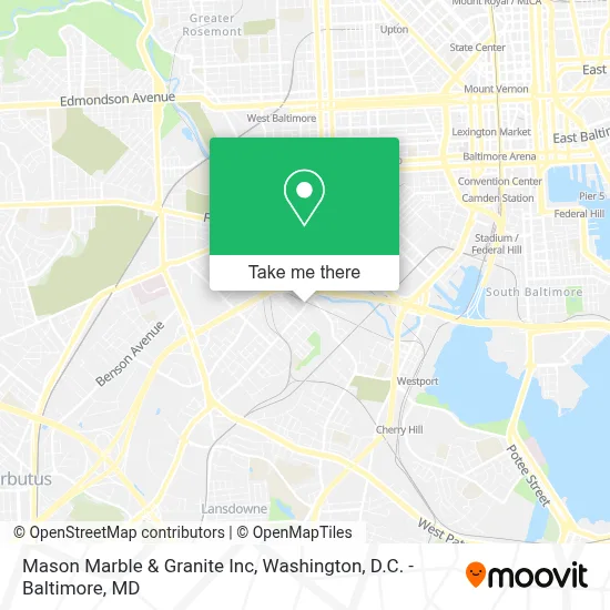 Mason Marble & Granite Inc map