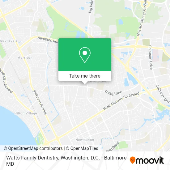 Watts Family Dentistry map