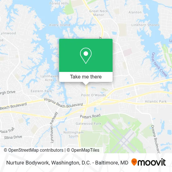 Nurture Bodywork map
