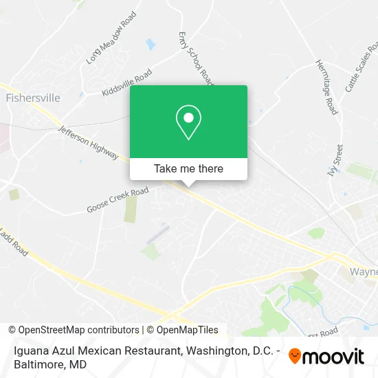 Iguana Azul Mexican Restaurant map