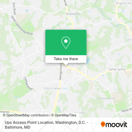 Ups Access Point Location map
