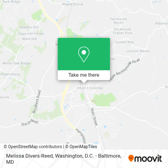 Melissa Divers-Reed map