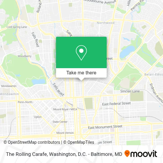 The Rolling Carafe map