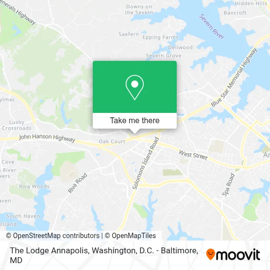 The Lodge Annapolis map