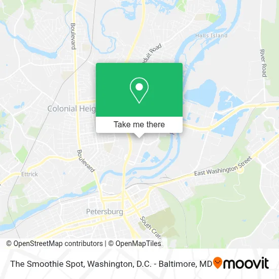 The Smoothie Spot map