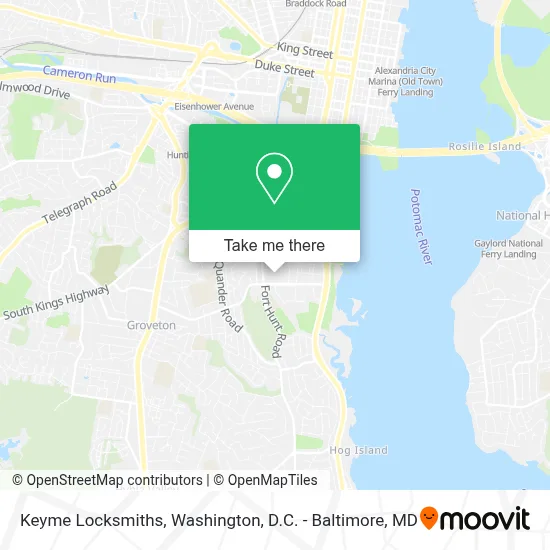 Keyme Locksmiths map