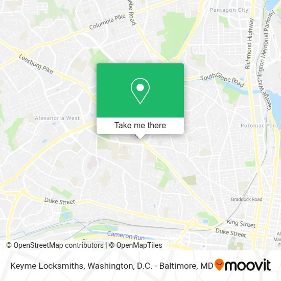 Keyme Locksmiths map
