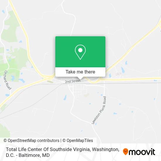Total Life Center Of Southside Virginia map