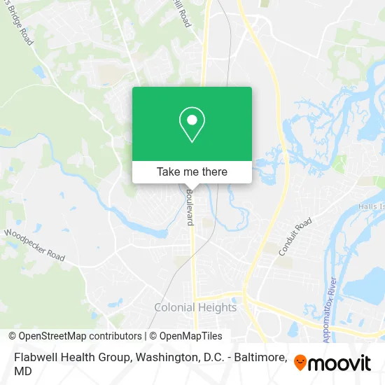 Flabwell Health Group map