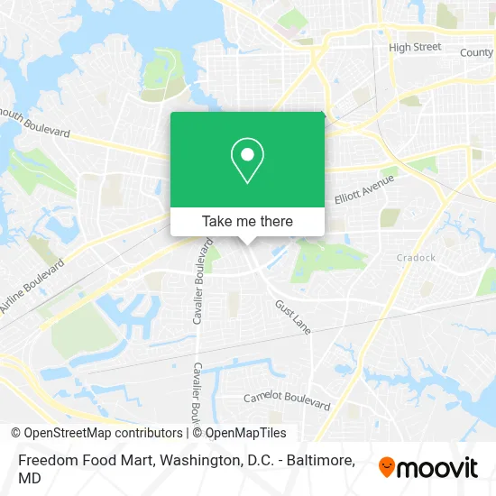 Freedom Food Mart map