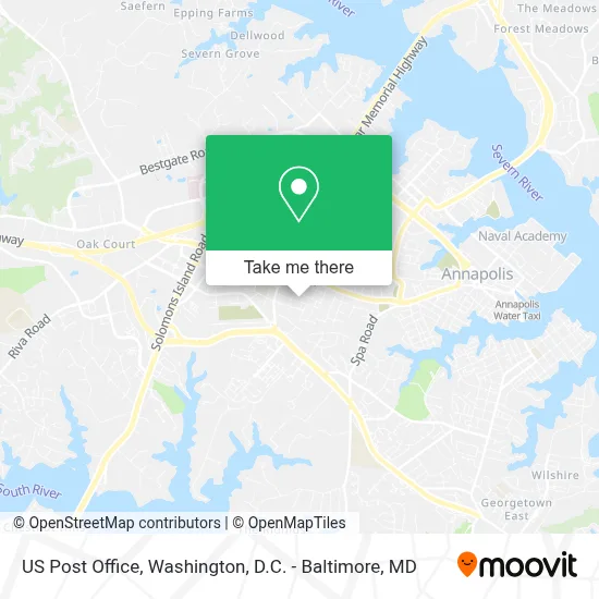 Us Post Office map