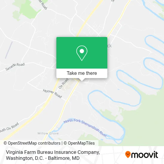 Virginia Farm Bureau Insurance Company map