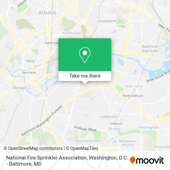 National Fire Sprinkler Association map