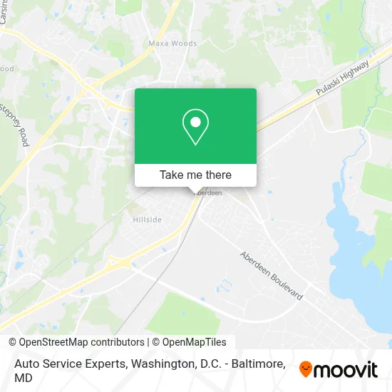 Auto Service Experts map