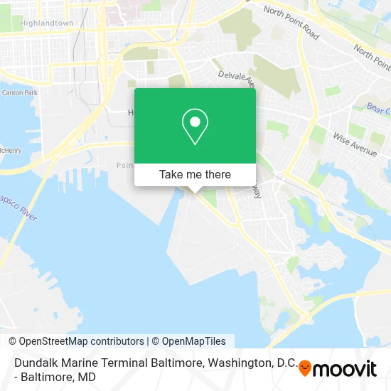 Dundalk Marine Terminal Baltimore map
