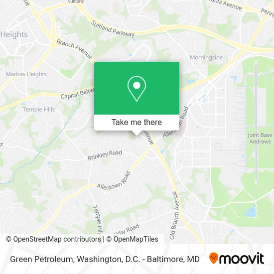 Green Petroleum map