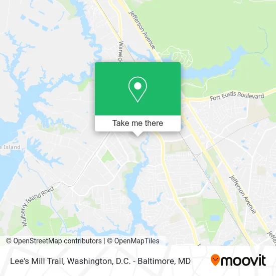 Lee's Mill Trail map