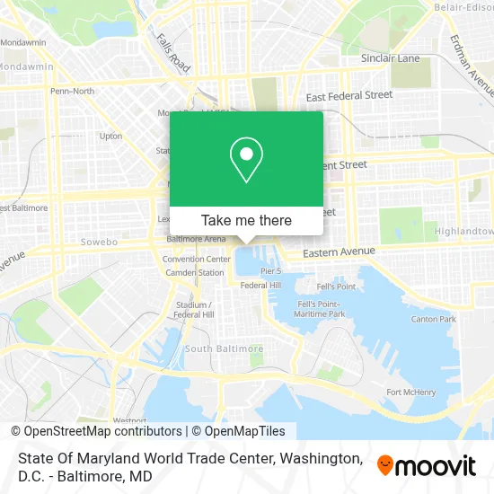State Of Maryland World Trade Center map