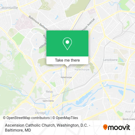 Ascension Catholic Church map