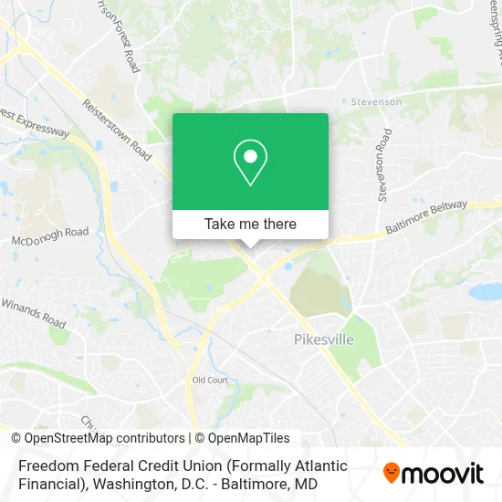 Freedom Federal Credit Union (Formally Atlantic Financial) map