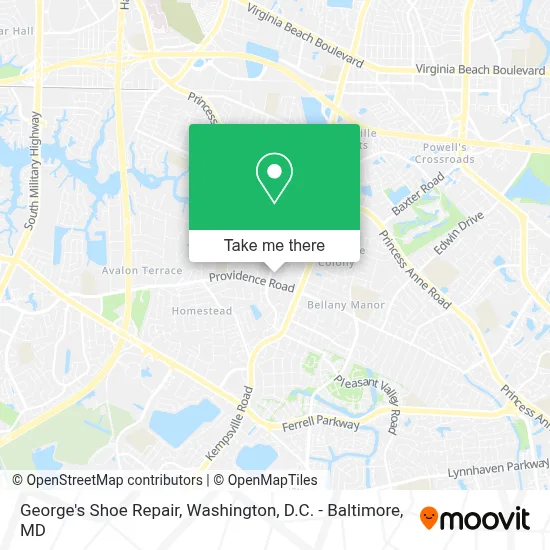 George's Shoe Repair map