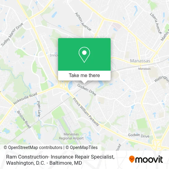Ram Construction- Insurance Repair Specialist map