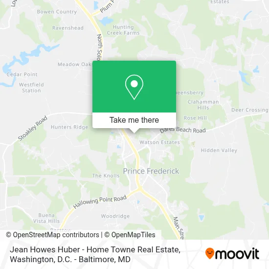 Jean Howes Huber - Home Towne Real Estate map