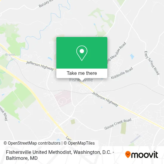 Fishersville United Methodist map