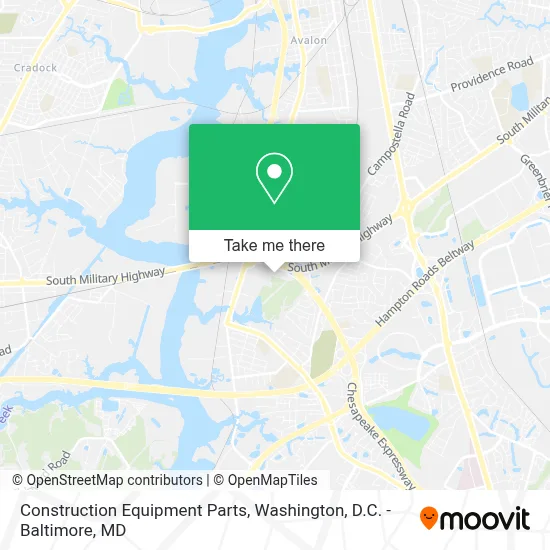 Construction Equipment Parts map