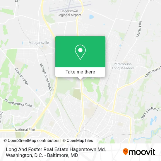 Long And Foster Real Estate Hagerstown Md map