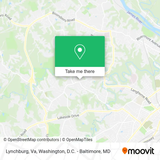 Lynchburg, Va map