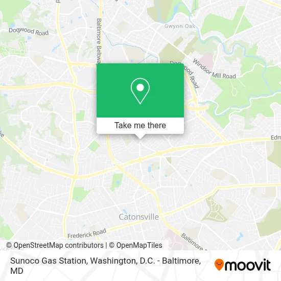 Sunoco Gas Station map
