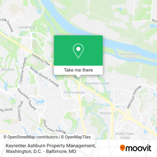 Keyrenter Ashburn Property Management map
