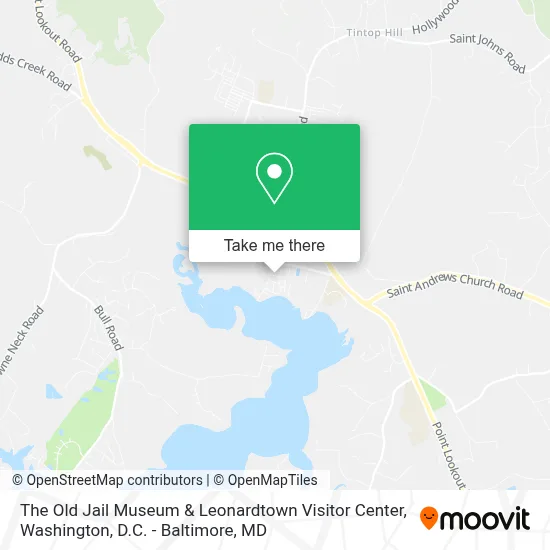The Old Jail Museum & Leonardtown Visitor Center map