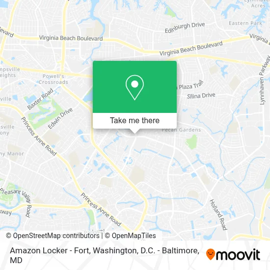 Amazon Locker - Fort map