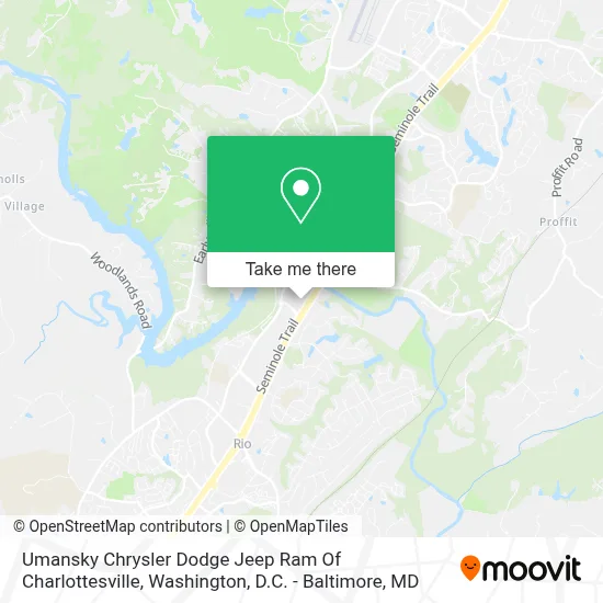 Umansky Chrysler Dodge Jeep Ram Of Charlottesville map