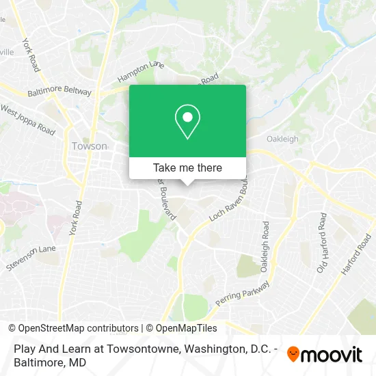 Play And Learn at Towsontowne map