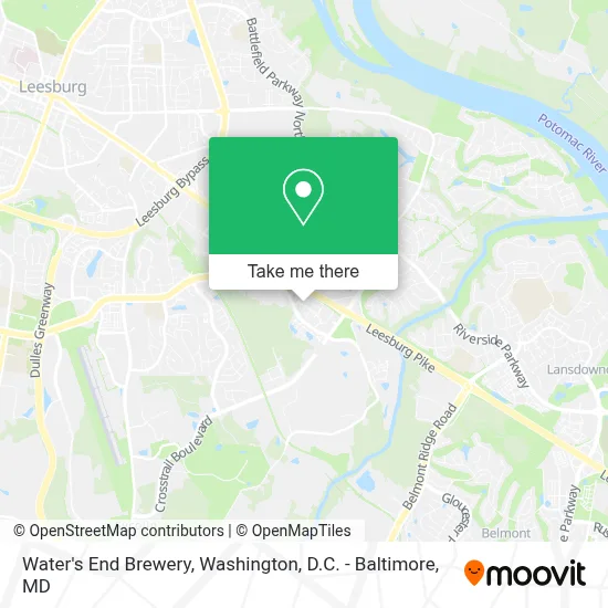 Water's End Brewery map