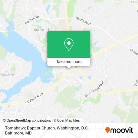 Tomahawk Baptist Church map