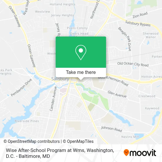 Wise After-School Program at Wms map