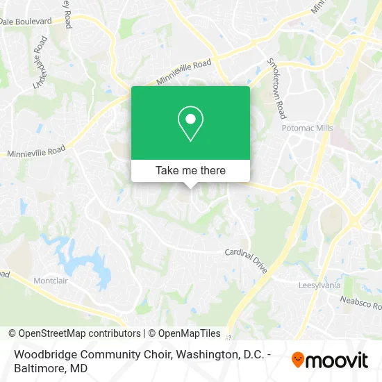 Woodbridge Community Choir map