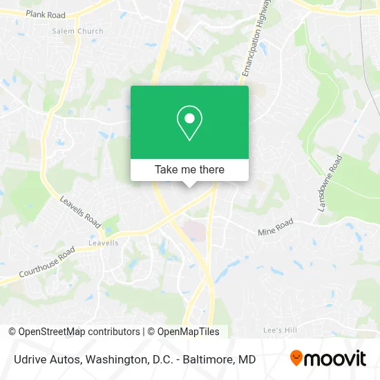 Udrive Autos map