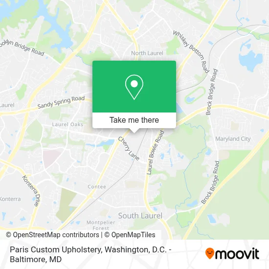 Paris Custom Upholstery map