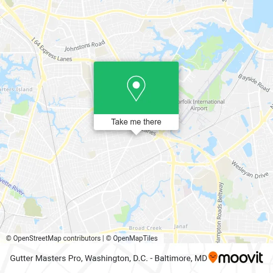 Gutter Masters Pro map