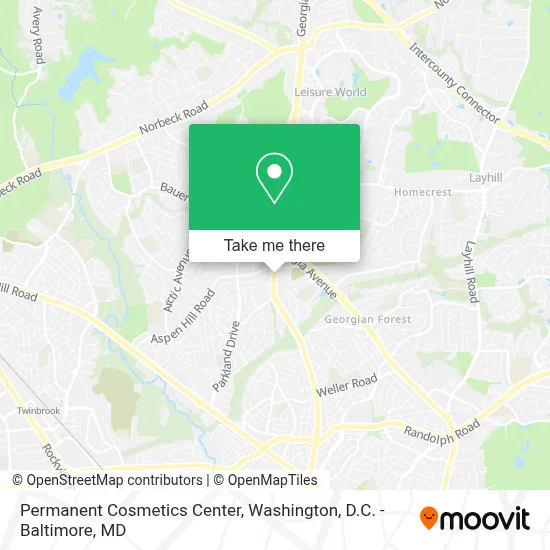 Permanent Cosmetics Center map